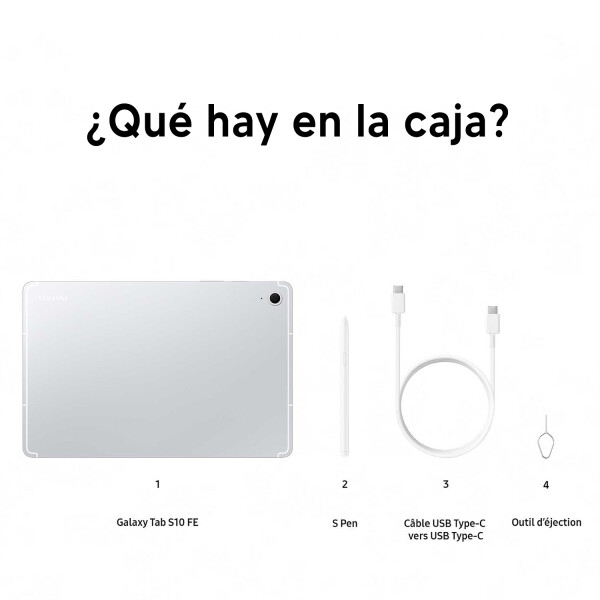 Tablet Samsung S10 Fe 8/128 Gb + S Pen PLATEADO