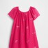 V-TULLE SEQUIN DRESS BRIGHT BEET