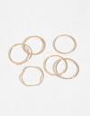Sets Anillos Metal Set De Anillos - Dorado