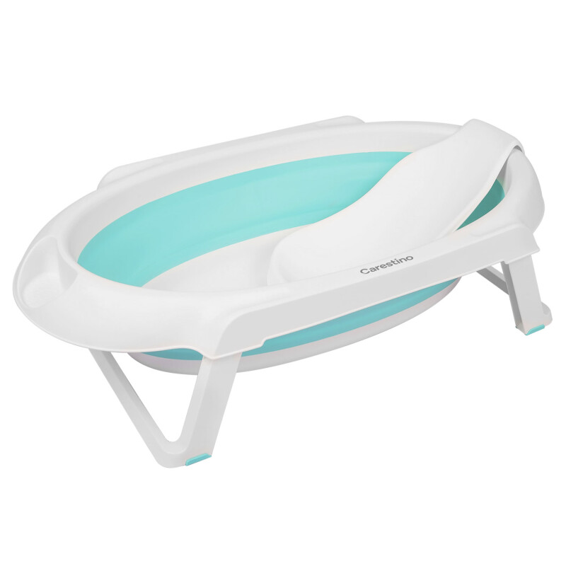 Bañera Plegable con Soporte para Bebé Carestino 30 Litros Aguamarina