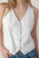 Chaleco magic Blanco gastado