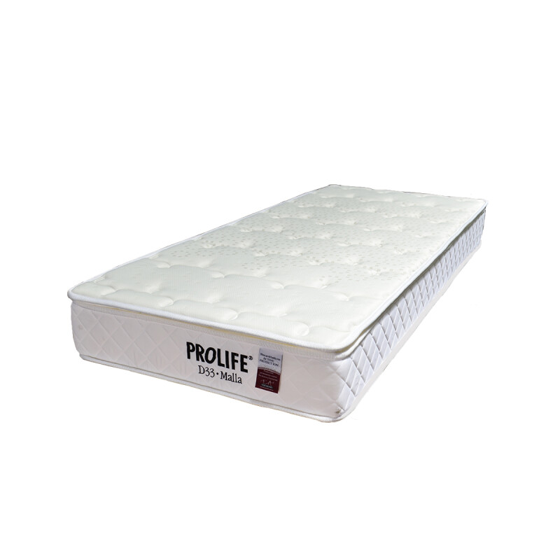 Colchón de 1 plaza Pro life con pillow BLANCO