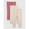 FF RIB 3PK PNT BARELY PINK