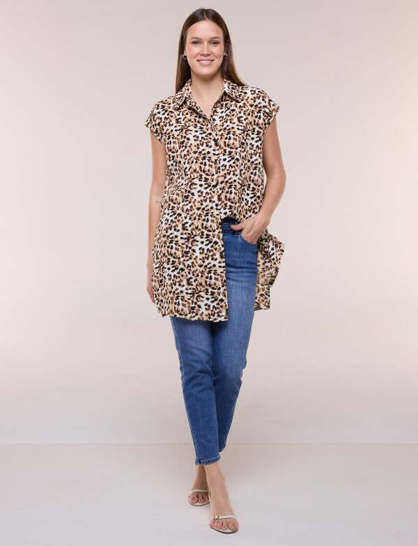 Tunica 2 Ways Printe BEIGE/MULTI