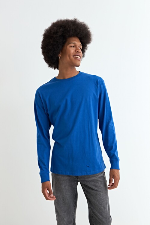 Remera cuello redondo AZUL