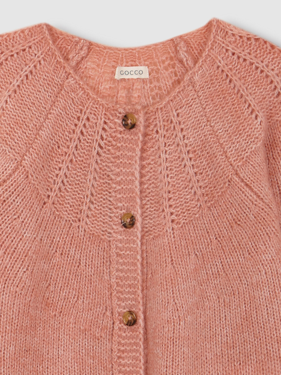 Chaqueta Punto Especial Rosa