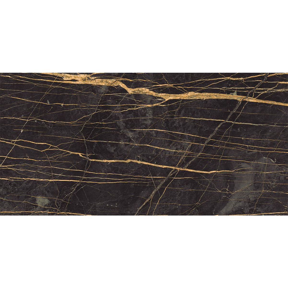 Porcelanato 60X120 Pulido Marmolado Vetas Doradas 