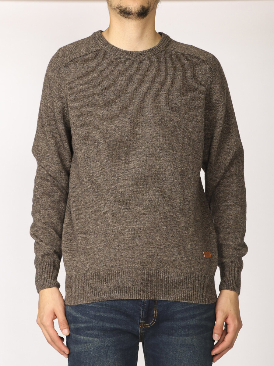 Sweater Harrington Label - Tostado 