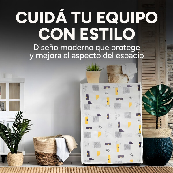 Funda Cubre Protector Lavarropas Carga Frontal Impermeable Diseño 1