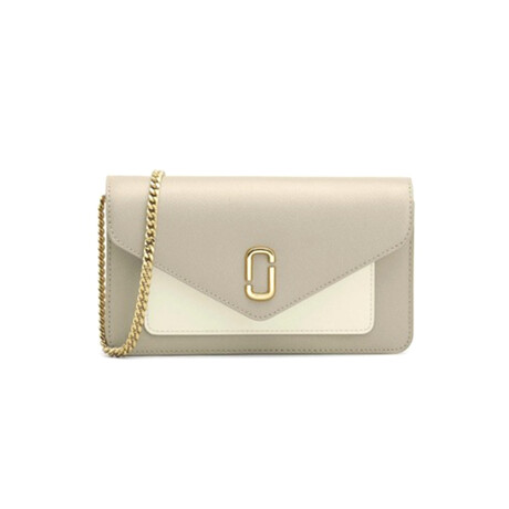 MARC JACOBS - THE LONGSHOT CHAIN WALLET Beige