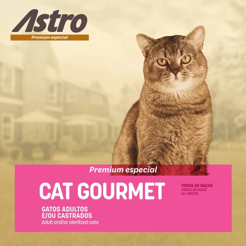 ASTRO GATO ADULTO CAT GOURMET DE 7KG + COMEDERO DE REGALO ASTRO GATO ADULTO CAT GOURMET DE 7KG + COMEDERO DE REGALO