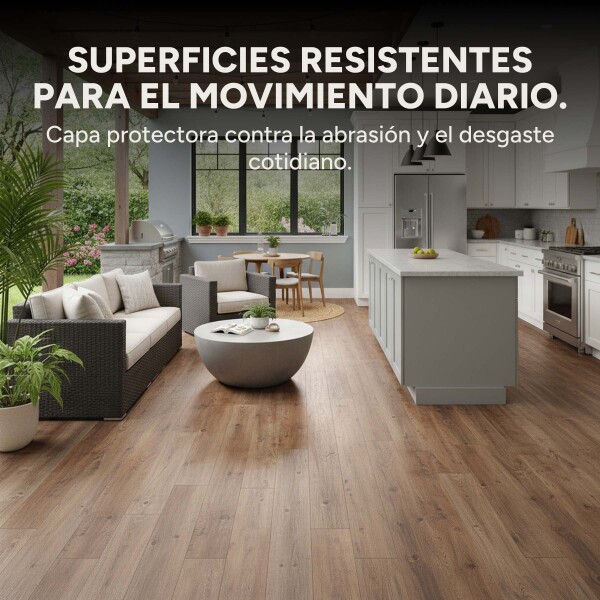 Piso Vinílico Autoadhesivo Piso Flotante Símil Madera x 1m2 Color Marrón