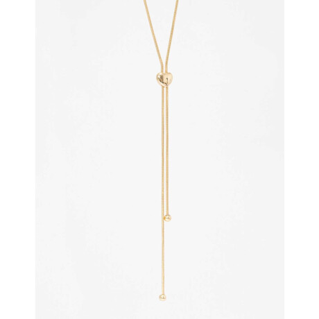 Cadena Corta con Dije Metal Dorado