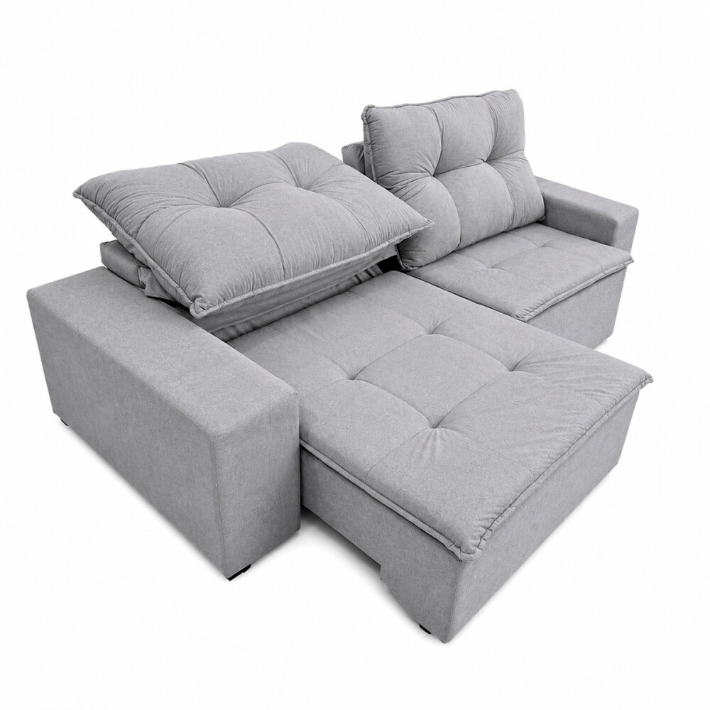 SILLON DAMASCO COMPLETO EXTENSIBLE COLOR TITANIO CLARO Sillon Damasco Completo Extensible Color Titanio Claro