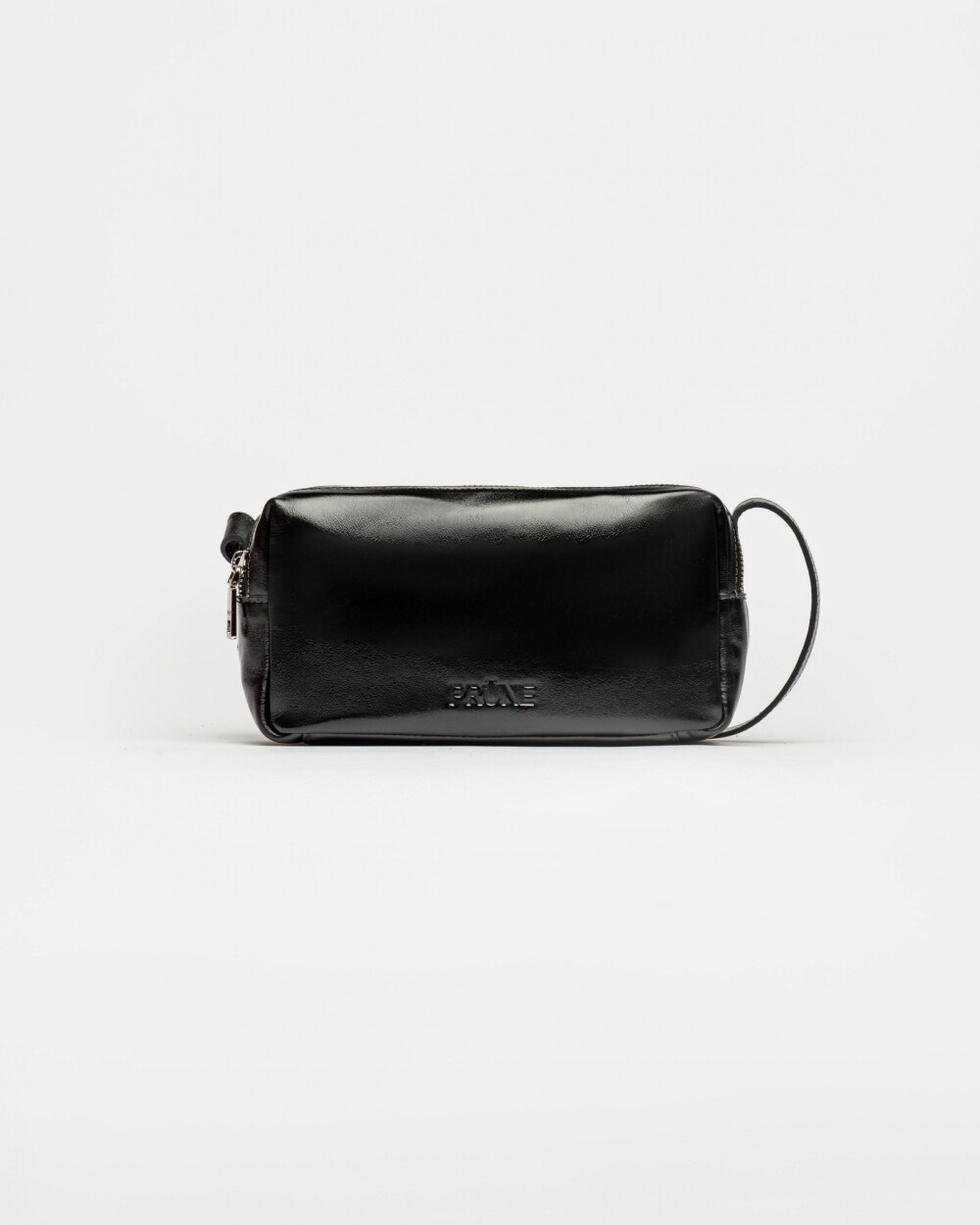 Bandolera Horizon en cuero arrugado Negro
