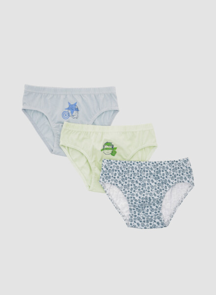 Pack x3 slips algodón marvel/disney Celeste