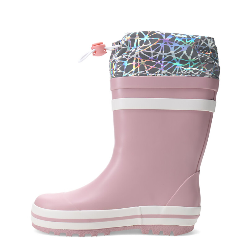 Botas de Lluvia Infantiles Croco Kids MILDEN con puño de nylon Rosado