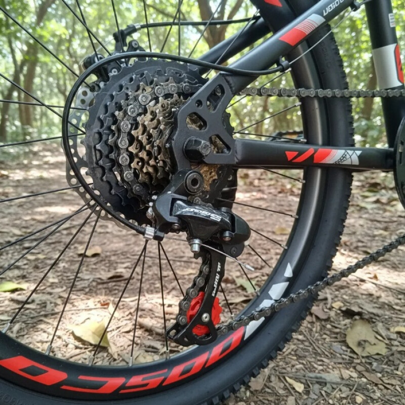 Bicicleta Montaña Rodado 20 Con 7 De Velocidad Aro 20 Rojo