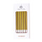 Velita Metal recta 10 cm x 6 Doradas