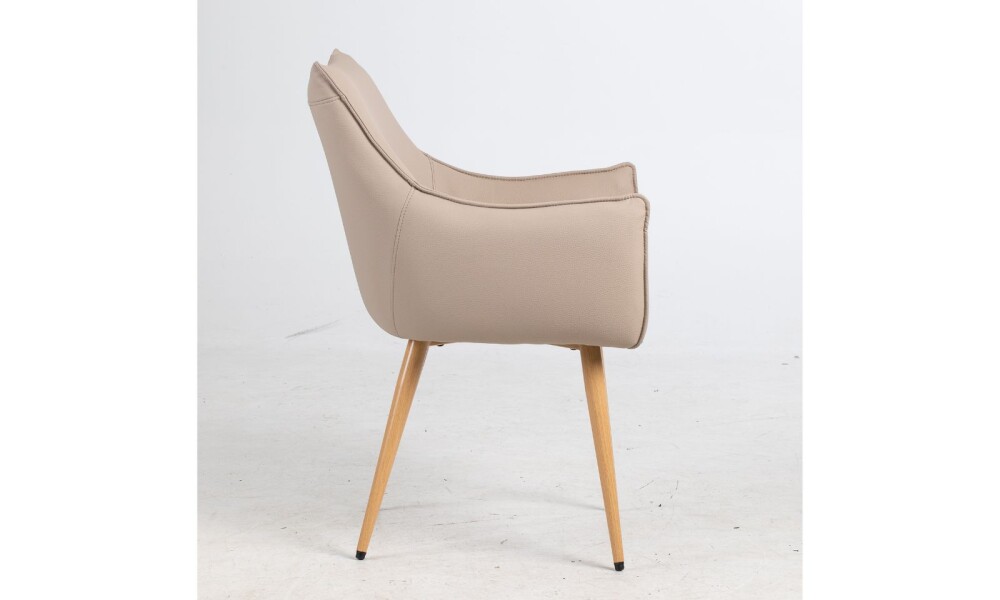 Butaca BRUNA en PU Beige