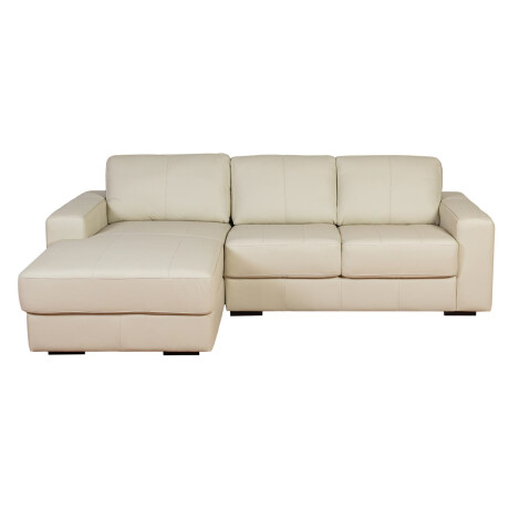 SOFA C/CHAISE MÁS DE 4 CUERPOS CUERO-100-NATURAL NATURAL-BEIGE TEXAS CRUDO