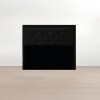 JUEGO DE DORMITORIO SOMMIER MESA DE LUZ RESPALDO ALMOHADA NEGRO Juego De Dormitorio Sommier Mesa De Luz Respaldo Almohada Negro