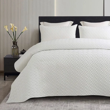 Colcha Cama 1 Plaza Acolchada Reversible Con Funda 150cm x 200cm Colcha Cama 1 Plaza Acolchada Reversible Con Funda 150cm x 200cm