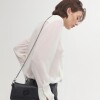 Mini Bag Bloom En Cuero Graneado Negro