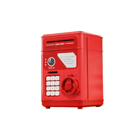 Alcancia Caja Fuerte Infantil con Sonido y Luces Rojo