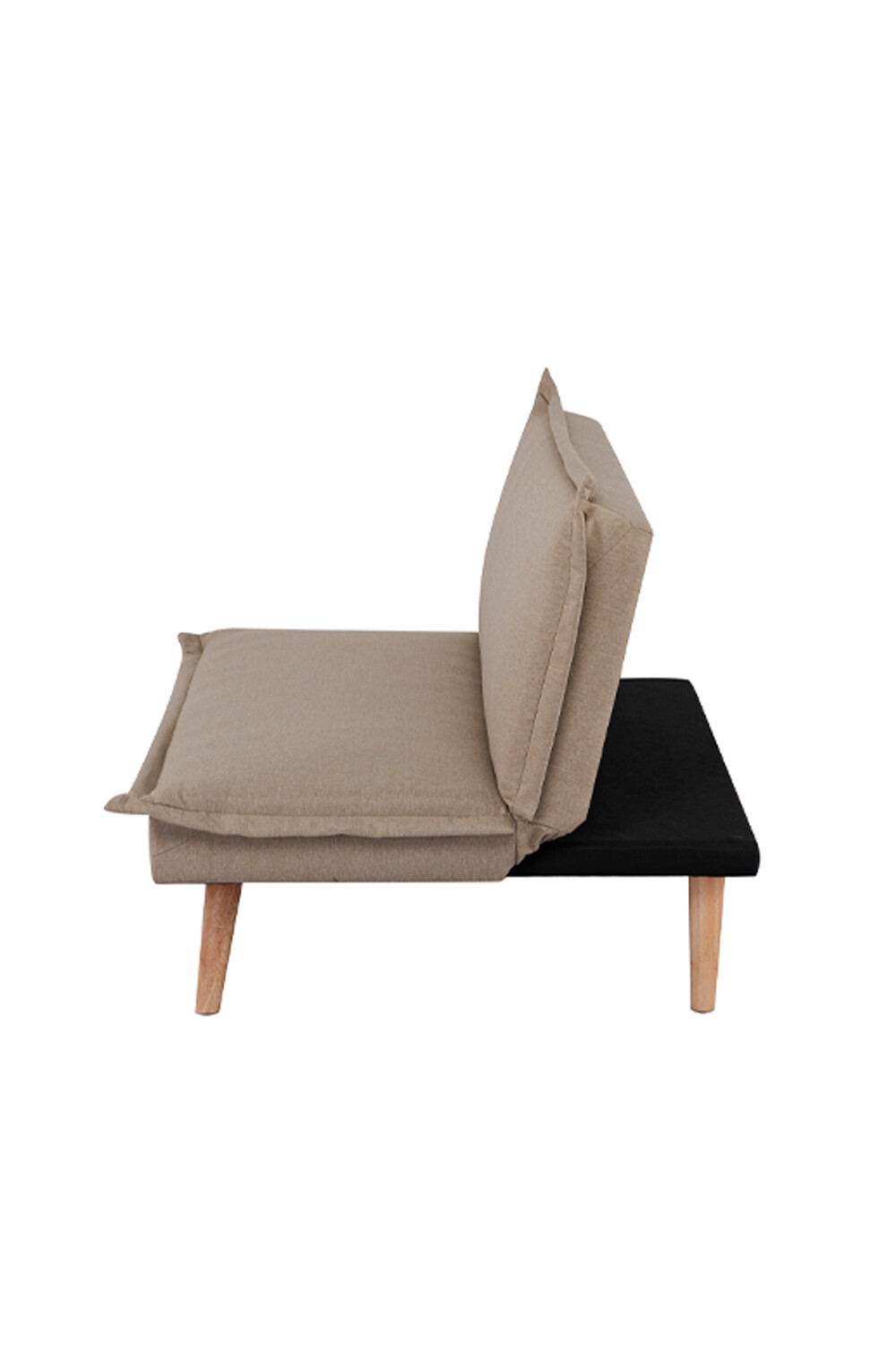 Sofá Cama Click Clack, 2 Cuerpos Nero Beige