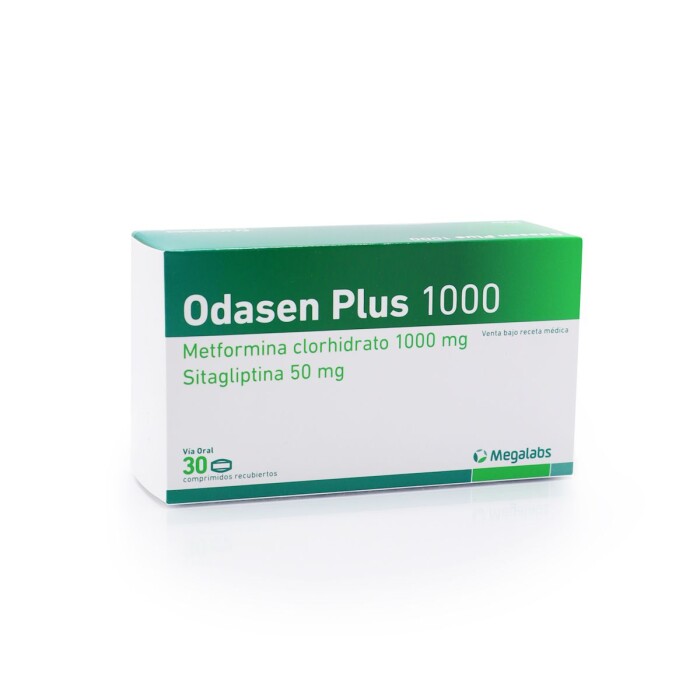 ODASEN PLUS 1000 MG CJ X 30 COMP. REC. única