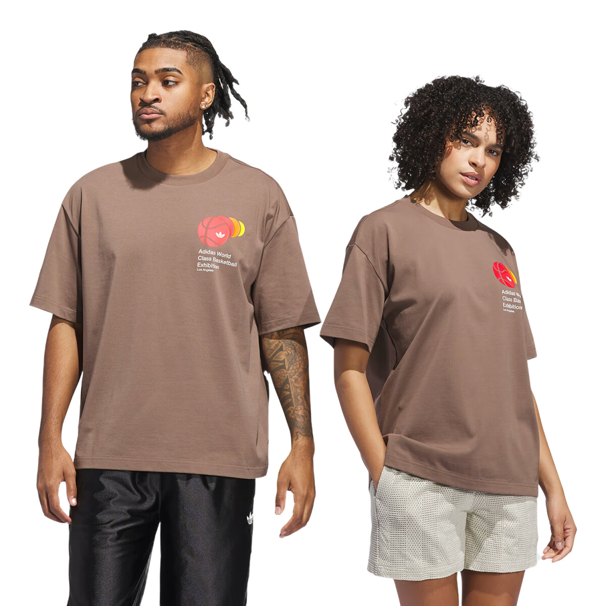 Remera Adidas World Class - Marrón 