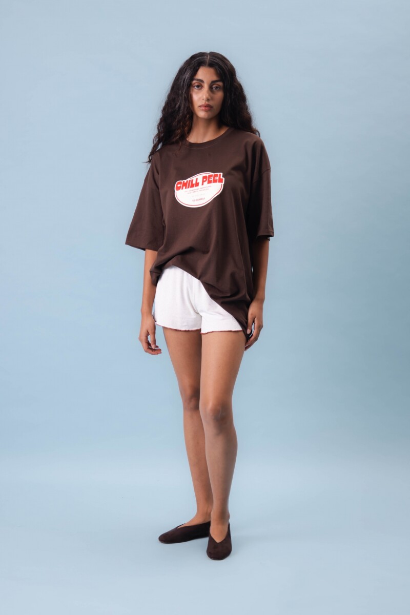 Remera Chill Peel - Marrón 