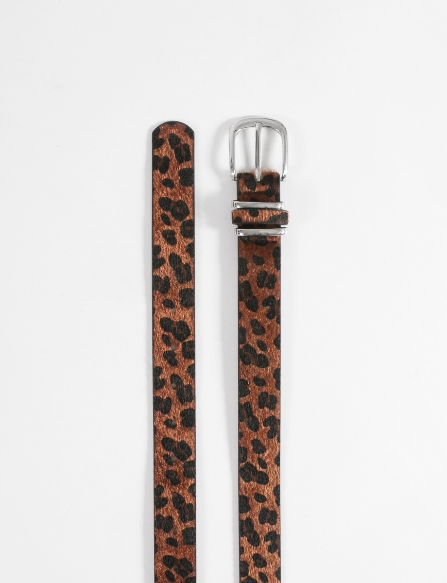 Cinturón pelo animal print - animal print 