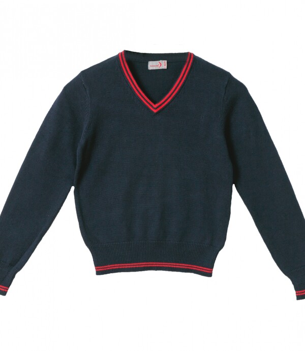 Sweater escote V Clifton College Navy