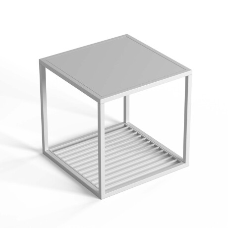 MESA LATERAL METAL BLANCO OLIVIA
