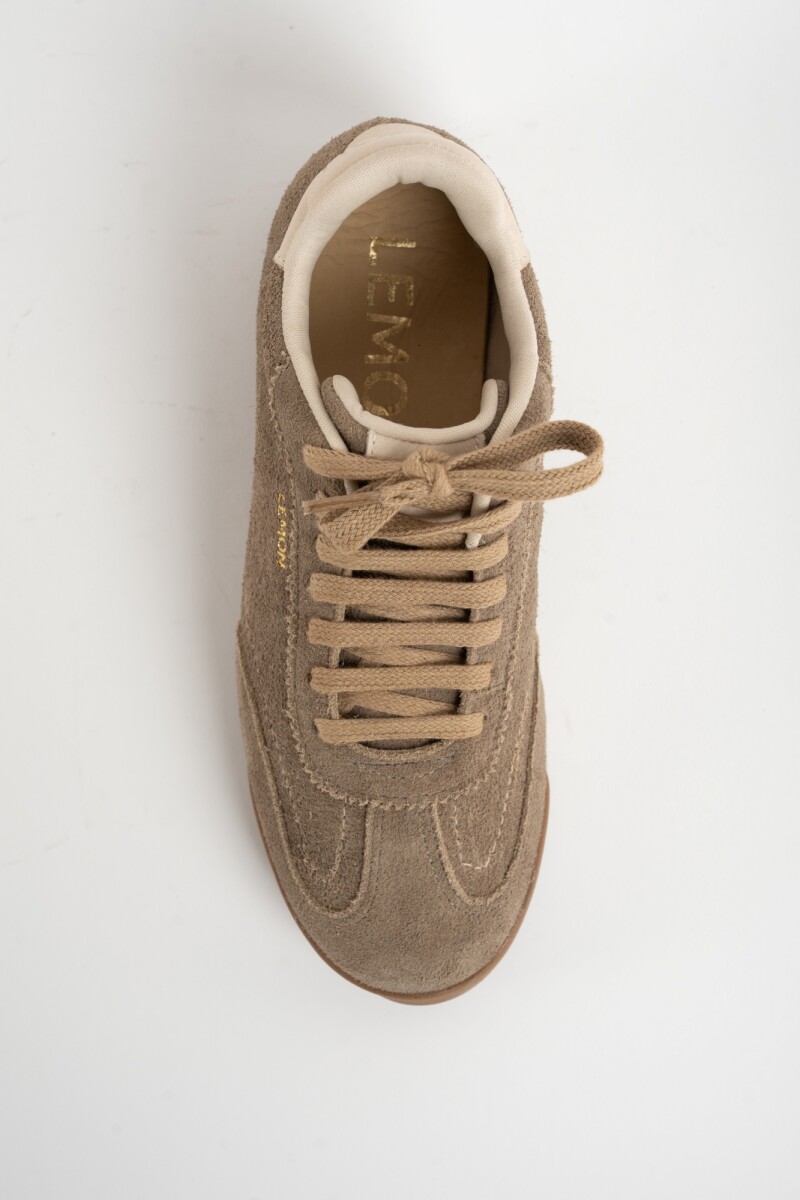 Zapatilla Gamuza Vison