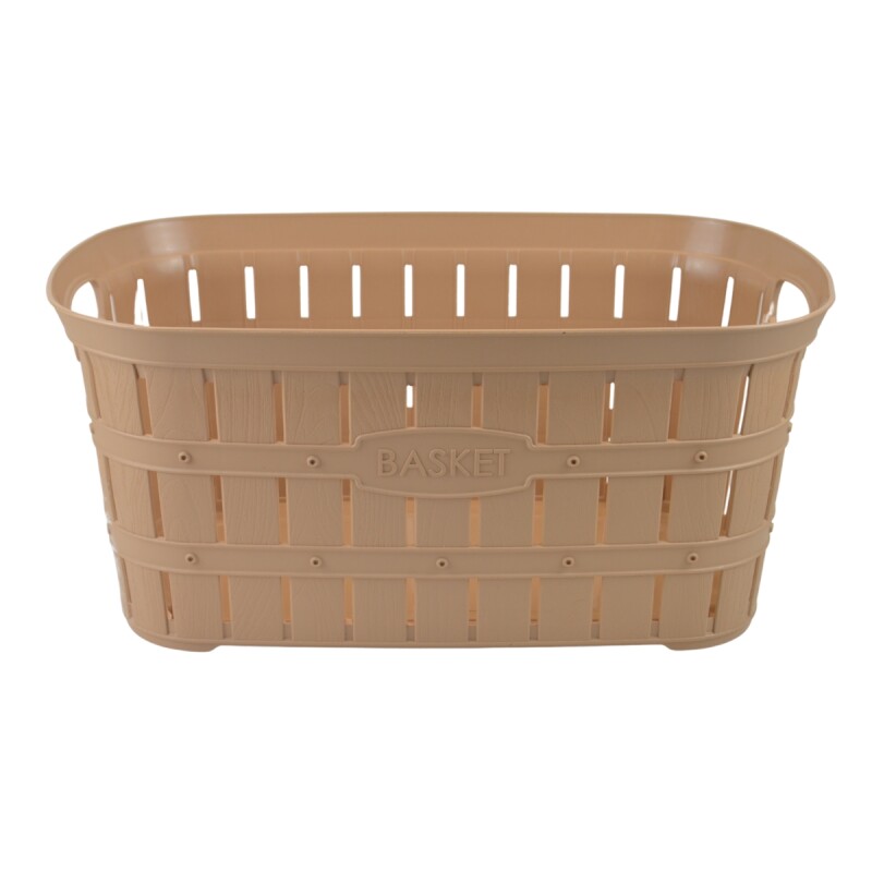 Cesto para ropa símil bambú 40 lts MARRON CLARO