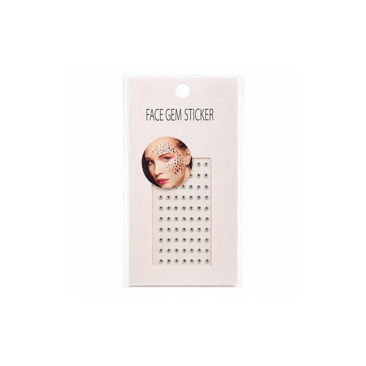 Pack de stickers faciales plateados 