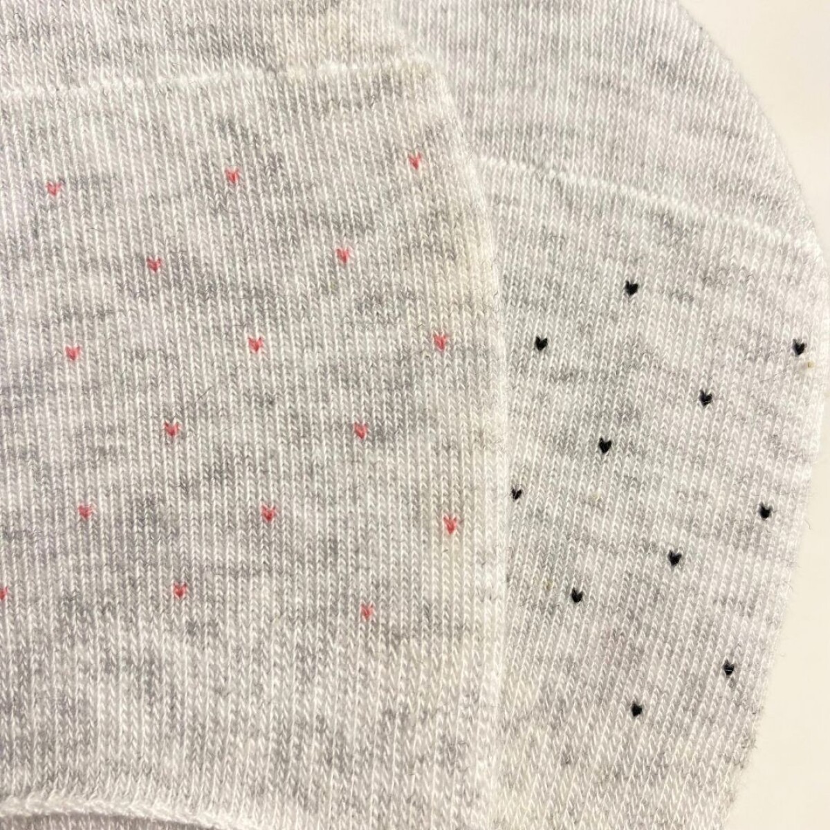 Soquete Invisible Pack x2 Corazones- Slowly - Light Grey 