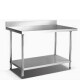 Mesada acero inox con borde 120 cm Flamemax Mesada acero inox con borde 120 cm Flamemax