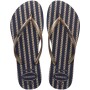 Sandalias Havaianas Slim Nautical Mujer Azul Marino Oro Rosa Metálico