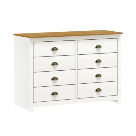 Comoda 8 Cajones Linea Colonial Blanco Freijo Comoda 8 Cajones Linea Colonial Blanco Freijo