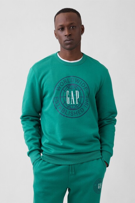 Buzo Deportivo Logo Gap Hombre Green Shade 183