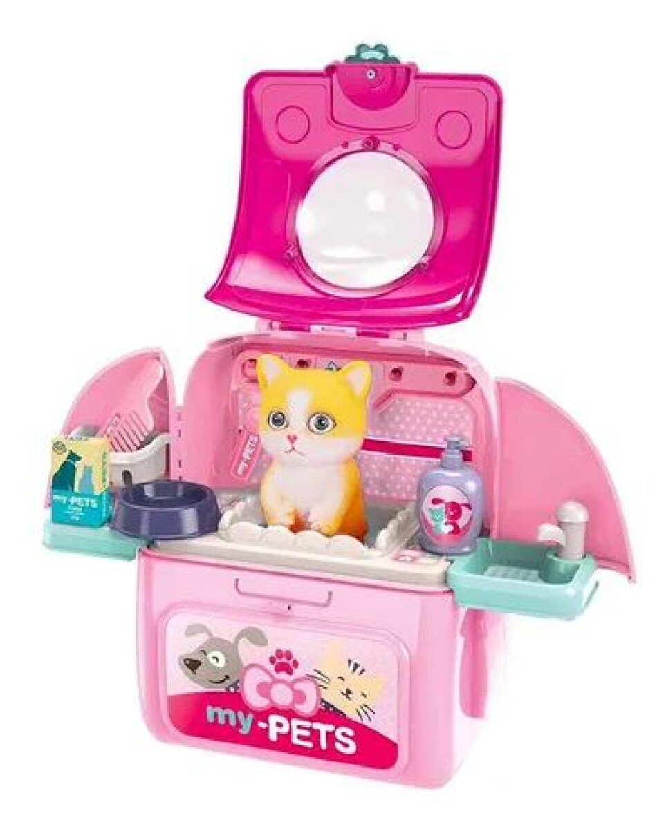 Juguete bañito gato - rosa 