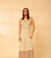 Vestido Lavanda SS24 Crudo y beige