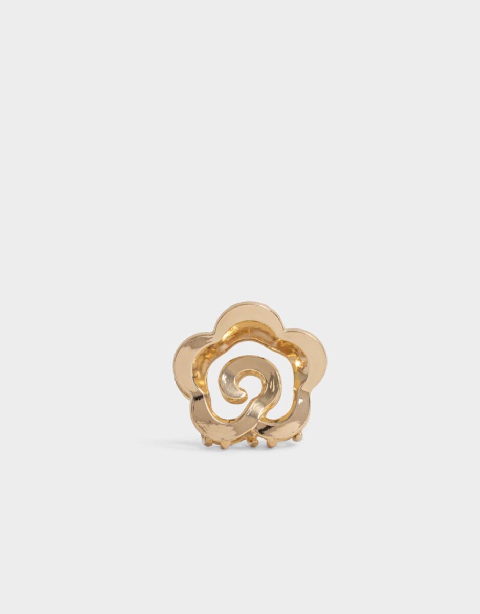 Broche Flor - Dorado 