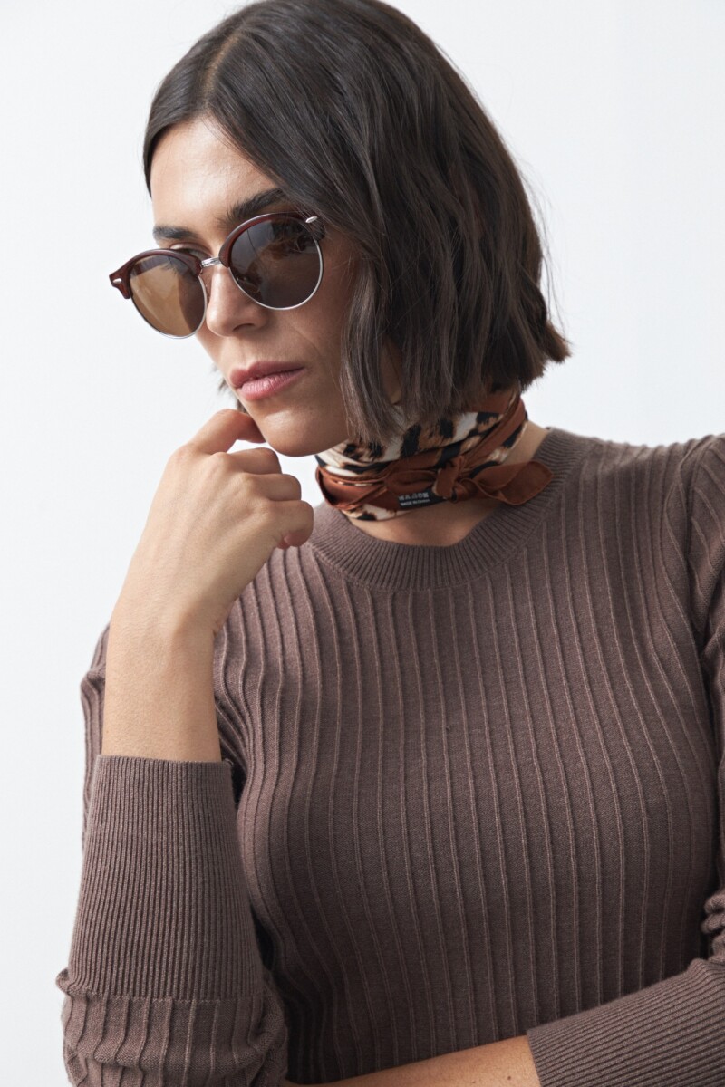 SWEATER LISE Marrón oscuro