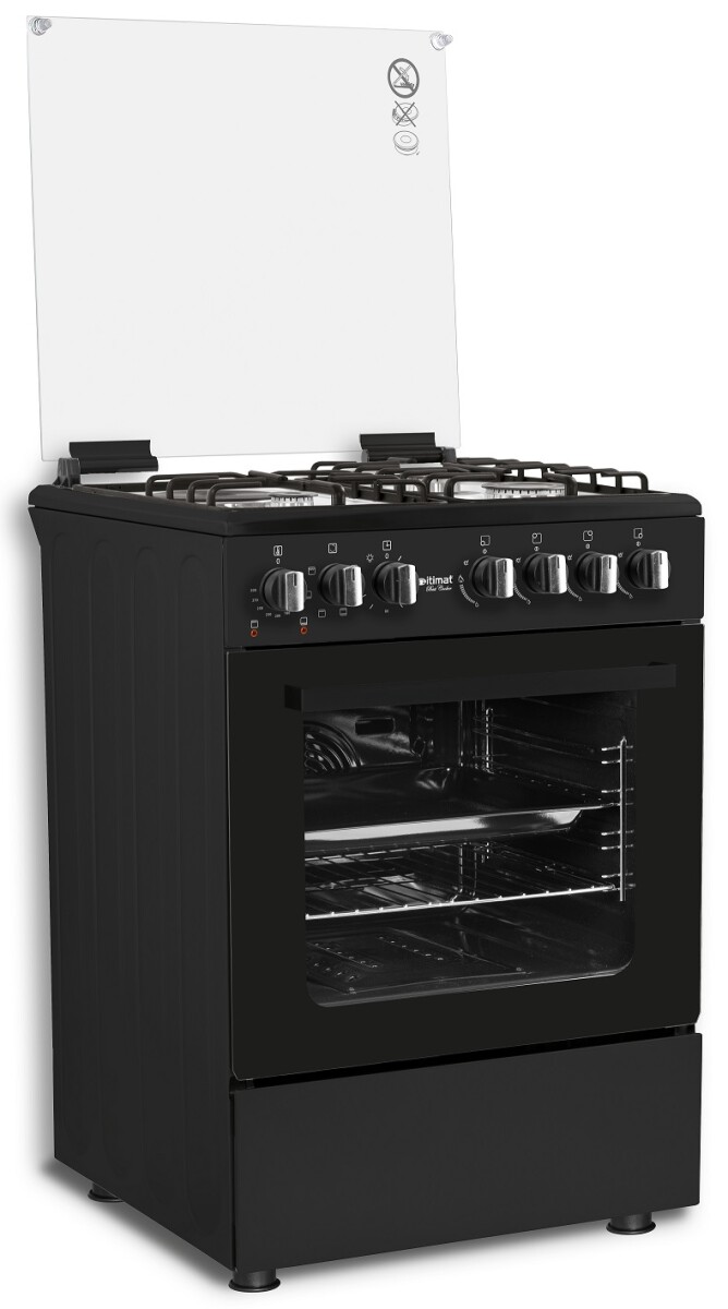 COCINA ITIMAT NEGRA COMBI CONVECCIÓN 4H GAS 