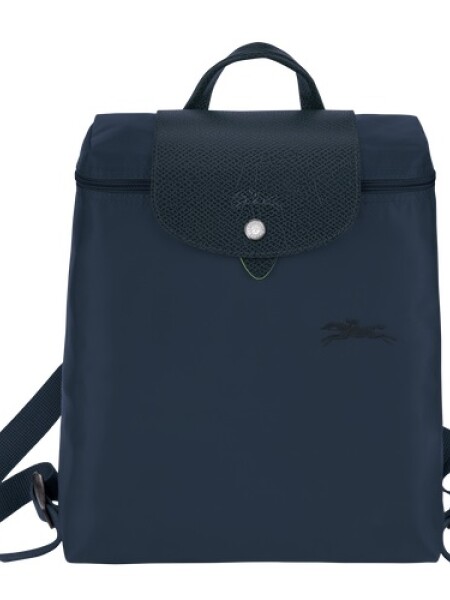 Longchamp -Mochila Longchamp plegable de nylon con cierre, Le pliage M Azul